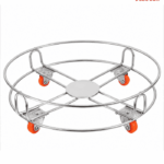 Gas Cylinder trolley with wheels - Stainless Steel ( Pack of 1 )