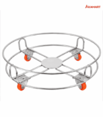 Gas Cylinder trolley with wheels ( Stainless Steel )
