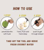 Premium Tender Coconut Opener Tool |Coconut Opener Tool for Water Extraction (Pack of 1) - Image 2