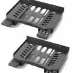 Set top Box Stand | WiFi Router Holder - pack of 2 ( Black )