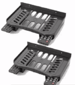 Set top Box Stand | WiFi Router Holder - pack of 2 ( Black )