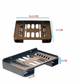 Set top Box Stand | WiFi Router Holder - pack of 2 ( Black ) - Image 4