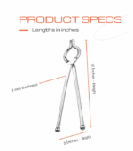 Pakad | Chimta | Hot Utensils Holder | Tong | Sansi - Stainless steel ( SS ) - Image 2
