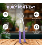 Sandasi | Pakad | Chimta | Hot Utensils Holder for Kitchen - Purple - Image 3