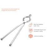 Pakad | Chimta | Hot Utensils Holder | Tong | Sansi - Stainless steel ( SS ) - Image 3