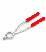 Steel Pakad | Sansi | Chimta | Hot Utensils Holder for Kitchen with Grip – 9mm | Red