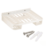 Wall Mount Settop box stand with remote holder ( White ) - Image 3