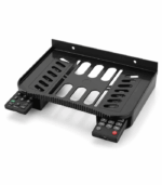 Settop box & Wifi Router Stand with remote holder ( Black ) - Image 3