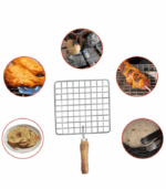 Papad Jali | Chapati Roti Griller | Barbeque Jali Griller – Square Multi-Purpose Roasting Griller - Image 2