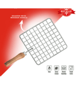 Papad Jali | Chapati Roti Griller | Barbeque Jali Griller – Square Multi-Purpose Roasting Griller - Image 3