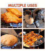 Multi Purpose Roasting Griller Round - Chapati Roti Griller | Phulka Grill | Papad Jali - Image 4
