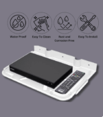 Unbreakable TV Set Top Box Stand with Remote Holder | Wall Mount Shelf - Image 3
