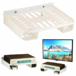 Wall Mount Settop box stand with remote holder ( White )