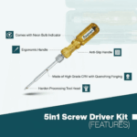 5-in-1 Screwdriver Set for Home & DIY Repairs | Akamart - Image 2